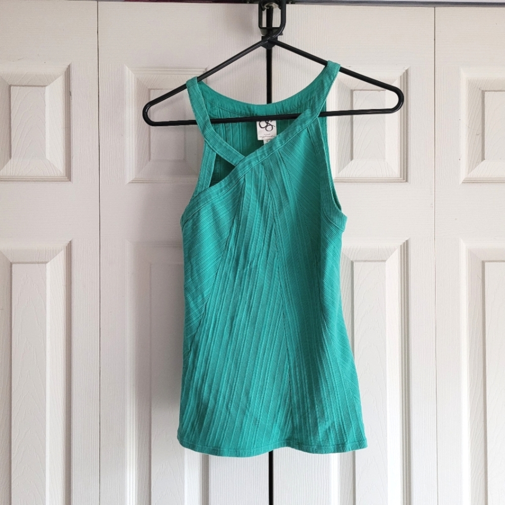 Anthropologie One September tank top teal size P / SM